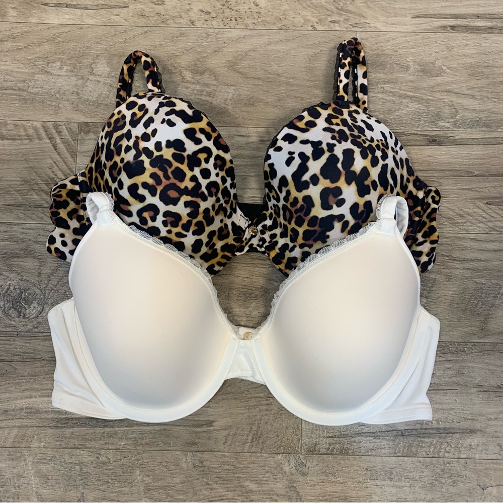 Pearl Venus 2 Soft Underwired Full Coverage T Shirt Bras Leopard Print - Picture 3 of 10
